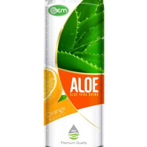 330ml OEM Orange Flavor Aloe Vera
