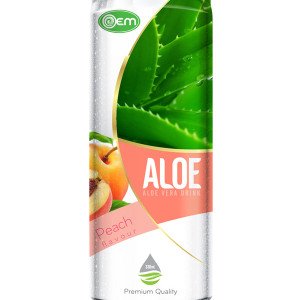 330ml OEM Peach Flavor Aloe Vera