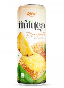 330ml Sleek alu can best Pineapple juice tea drink