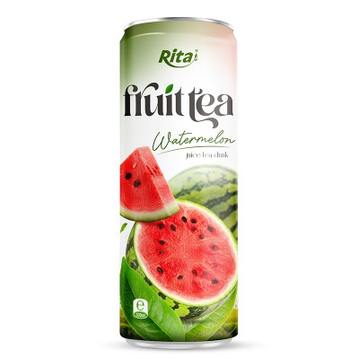 330ml Sleek alu can watermelon juice tea drink