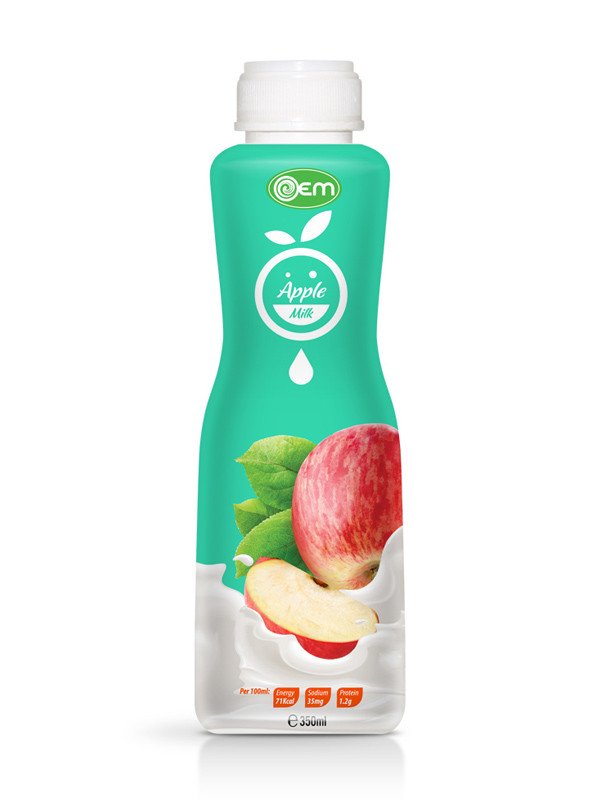 350ml OEM PP bottle Apple Milk