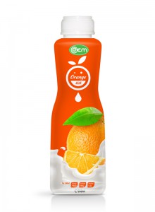 350ml OEM PP bottle Orange Milk