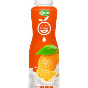 350ml OEM PP bottle Orange Milk