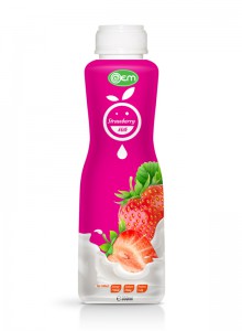 350ml OEM PP bottle Strawberry Milk