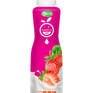 350ml OEM PP bottle Strawberry Milk