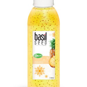 460ml OEM Basil Seed Pineapple Flavor