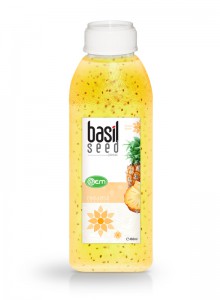 460ml OEM Basil Seed Pineapple Flavor