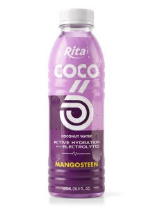 500ml Mangosteen Flavored Coconut Water with Electrolytes PET Bottle 500ml Mangosteen Flavored Coconut Water with Electrolytes PET Bottle