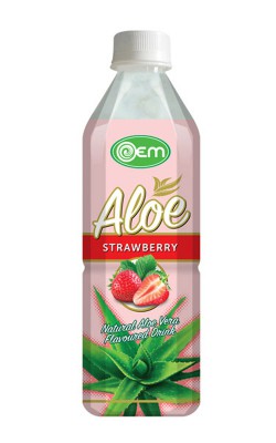 500ml OEM Aloe Vera With Strawberry.