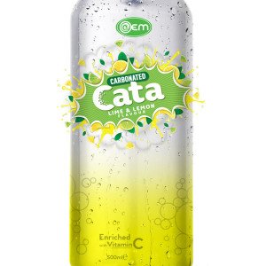 500ml OEM Carbonated Lemon Flavor Drink
