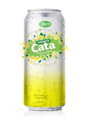 500ml OEM Carbonated Lemon Flavor Drink