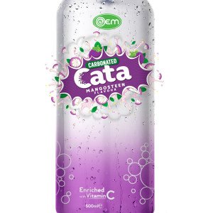 500ml OEM Carbonated Mangosteen Flavor Drink