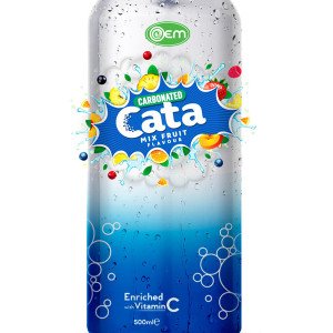 500ml OEM Carbonated Mix Fruit  Flavor