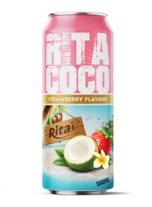 RITACOCO coconut water with strawberry flavour
