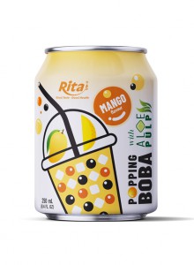 8.4 fl oz Cans Popping Boba with aloe pulp and mango