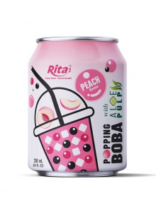 Wholesale Price 8.4 Fl Oz Cans Bubble Tea Mix Peach Flavor