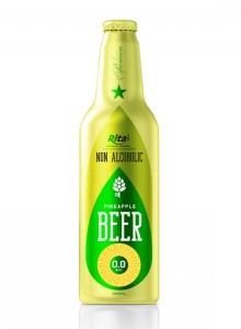 Aluminum Bottle 355ml Pineapple Beer Non Alc