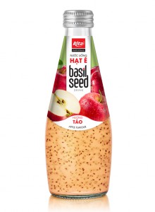 Basil Seed Drink With Apple Flavour 290ml Glass Bottle