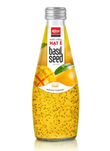 Basil Seed Drink With Mango Flavour 290ml Glass Bottle 