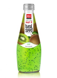 Basil Seed Drink With Kiwi Flavour 290ml Glass Bottle 