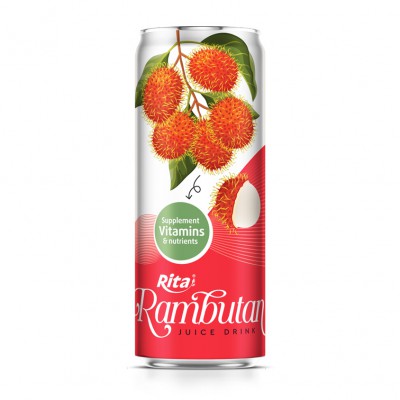 Best natural 320ml Rambutan juice drink exporter