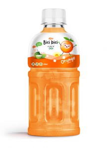 OEM 300ml Pet Bottle Bici Bici Orange Juice Nata De Coco 