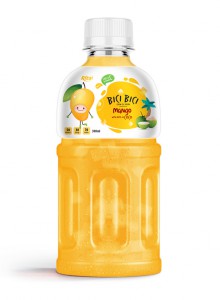 300ml Pet Bottle Mango Juice Nata De Coco Bici Bici 