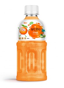 300ml Pet Bottle Orange Juice Nata De Coco Bici Bici