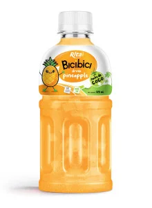 Rita Bici Bici Pineapple Fruit Juice with Nata de Coco 320ml PET Bottle Rita Bici Bici Pineapple Fruit Juice with Nata de Coco 320ml PET Bottle