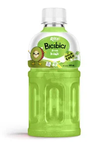 Rita Bici Bici Kiwi Fruit Juice with Nata de Coco 320ml PET Bottle