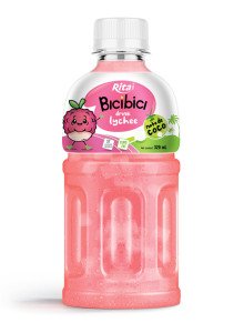 Rita Bici Bici Lychee Fruit Juice with Nata de Coco 320ml PET Bottle