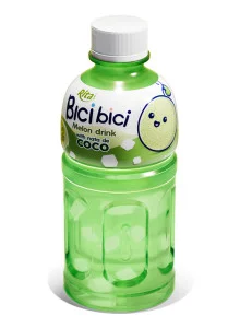 Rita Bici Bici Melon Drink with Nata de Coco 320ml Pet Bottle