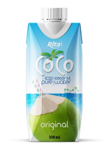 COCO 100% Pure Coconut Water  330ml Paper Box