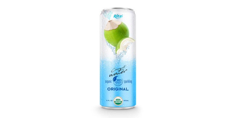 Coco Organic Sparkling 320ml can 01