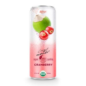 Coco Organic Sparkling with cranberry 320ml can 02