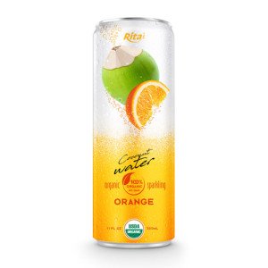 Coco Organic Sparkling with orange 320ml can 04