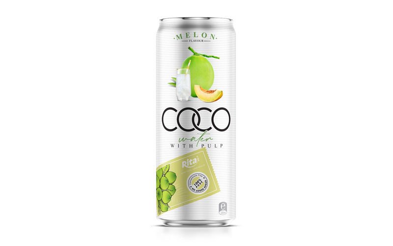 Coco water pulp with melon 330ml