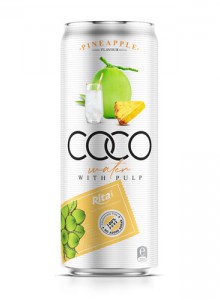 Coconut water pulp with pineapple 330ml