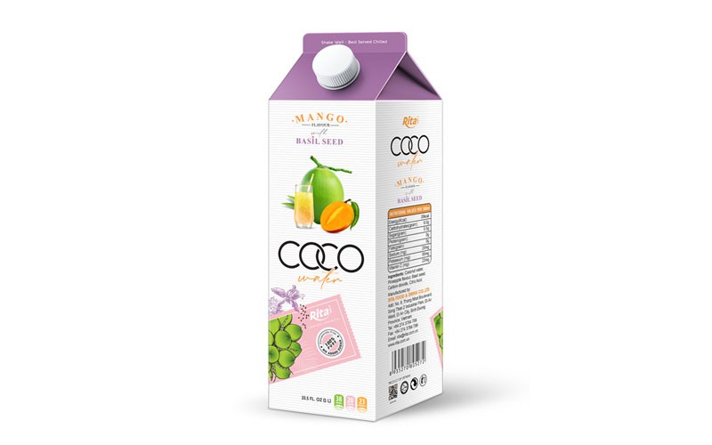 Coconut  water basil seed with mango flavour
