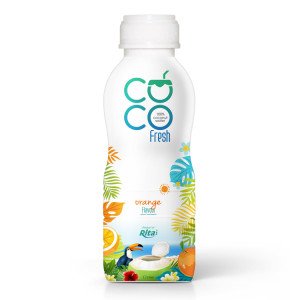 Coconut water fresh with orange
