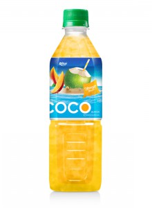 Coconut water with mango real fruit juice 