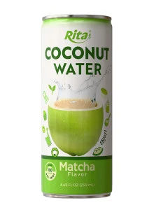 250ml Can Coco 100% Coconut Water Matcha Flavour