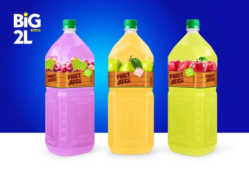 Design Pet Bottle 2L tropical fruit drinks