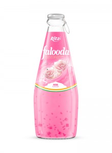 Wholesale Company 290ml Glass Bottle Falooda Rose Flavor