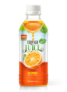 350ml Fresh natural orange juice drink