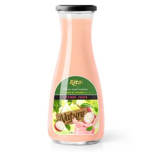 Fruit juice lychee 1L Glass bottle pure and natural