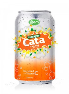 OEM Carbonated Orange Flavor Drink