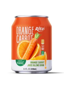 Rita Orange Carrot Juice Tasty Refreshment 250ml Short Can