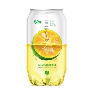 Pet can 350ml Sparkling drink with calamasi  flavor rita