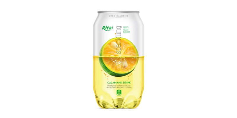 Pet can 350ml Sparkling drink with calamasi flavor rita